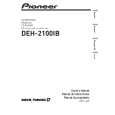 PIONEER DEH-2100IB/XS/ES Owner's Manual cover photo