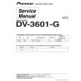 PIONEER DV-3601-G Service Manual cover photo