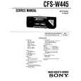 SONY CFS-W445 Service Manual cover photo