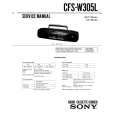 SONY CFSW305L Service Manual cover photo