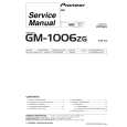 PIONEER GM1006ZG Service Manual cover photo