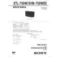 SONY XVM750WEX Service Manual cover photo