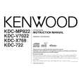 KENWOOD KDCMP822 Owner's Manual cover photo