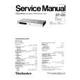 TECHNICS STG5 Service Manual cover photo