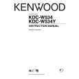 KENWOOD KDC-W534 Owner's Manual cover photo