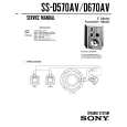 SONY SS-D570AV Service Manual cover photo