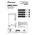 PIONEER DRM-1004 Owner's Manual cover photo