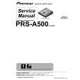PIONEER PRS-A500/XH/EW Service Manual cover photo