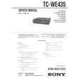 SONY TCWE435 Service Manual cover photo