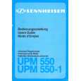 SENNHEISER UPM 550 Owner's Manual cover photo