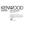 KENWOOD DPX5010 Owner's Manual cover photo