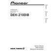 PIONEER DEH-2100IB/XS/UC Owner's Manual cover photo