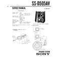 SONY SSD505AV Service Manual cover photo