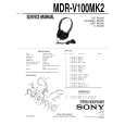 SONY MDR-V100MK2 Service Manual cover photo