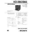 SONY HCDXB66 Service Manual cover photo