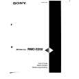 SONY RMOS350 Owner's Manual cover photo