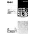 CLARION RDB365D Owner's Manual cover photo