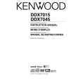 KENWOOD DDX7015 Owner's Manual cover photo