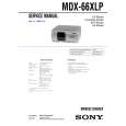 SONY MDX66XLP Service Manual cover photo