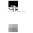 ONKYO T-4830 Owner's Manual cover photo