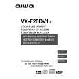 AIWA VX-F20DV1 Owner's Manual cover photo