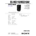 SONY SSMG110 Service Manual cover photo