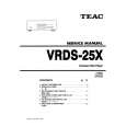 TEAC VRDS25X Owner's Manual cover photo