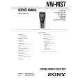 SONY NWMS7 Service Manual cover photo