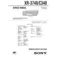 SONY XR3740 Service Manual cover photo