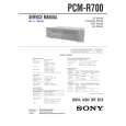 SONY PCM-R700 Service Manual cover photo