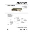 SONY SDPEP9ES Owner's Manual cover photo