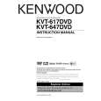 KENWOOD KVT-617DVD Owner's Manual cover photo