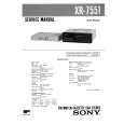 SONY XR7551 Service Manual cover photo
