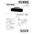 SONY CFSW305S Service Manual cover photo