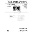 SONY SRSZ1000 Service Manual cover photo