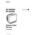 SONY KVX2102L Owner's Manual cover photo