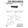 SONY CDPXB930/E Service Manual cover photo