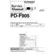 PIONEER PDF905 Service Manual cover photo