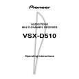 PIONEER VSX-D510/KCXJI Owner's Manual cover photo