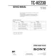 SONY TC-KE230 Service Manual cover photo