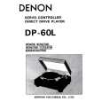 DENON DP-60L Owner's Manual cover photo