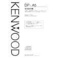 KENWOOD DP-A5 Owner's Manual cover photo