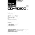 PIONEER CD-RD100 Service Manual cover photo