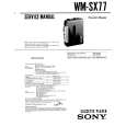 SONY WMSX77 Service Manual cover photo