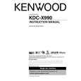 KENWOOD KDC-X990 Owner's Manual cover photo