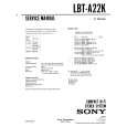 SONY LBT-A22K Service Manual cover photo