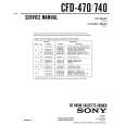 SONY CFD740 Service Manual cover photo