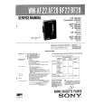 SONY WMAF22 Service Manual cover photo