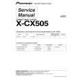 PIONEER X-CX505/NAXJ5 Service Manual cover photo