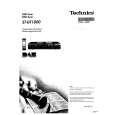 TECHNICS STGT1000 Owner's Manual cover photo